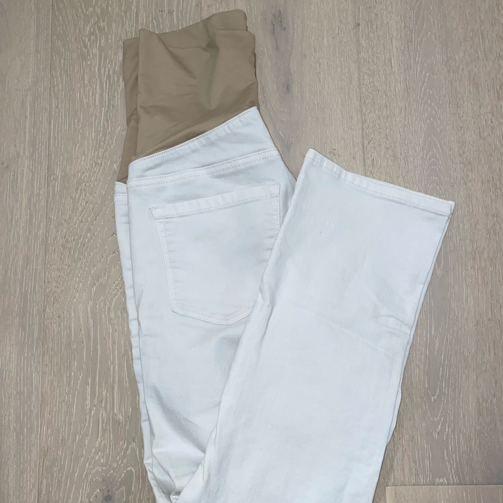 Loft White Maternity Jeans size 6M